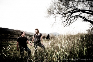 Engagement photography at Brix Restaurant in Napa