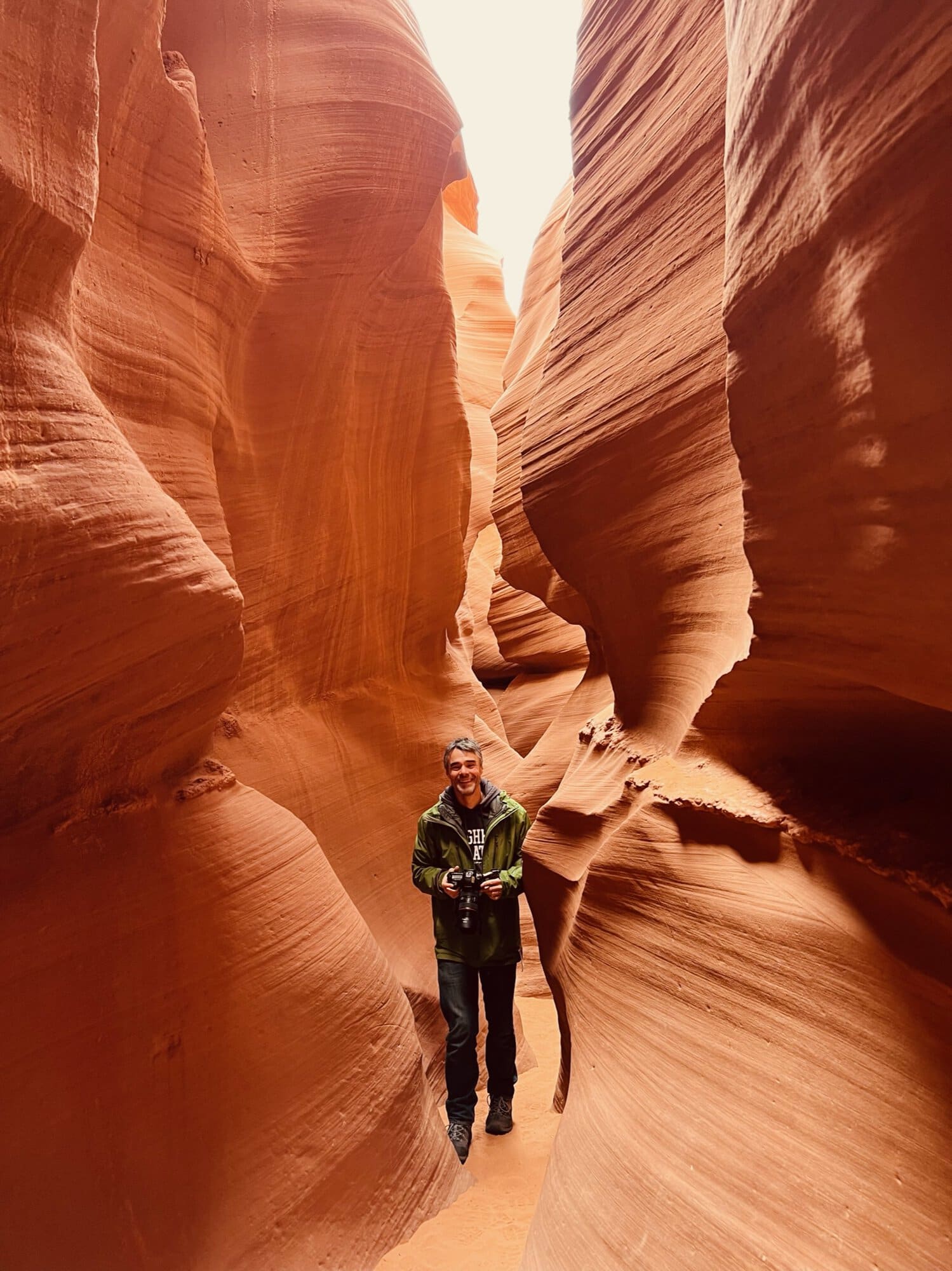 Christophe Genty in Antelope Canyon